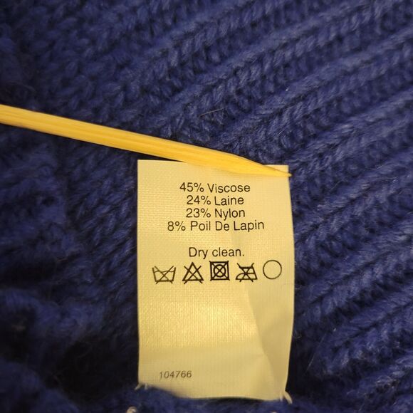 J.Crew Turtleneck Knitted Navy Blue Sz S Women Sweater - Picture 8 of 8